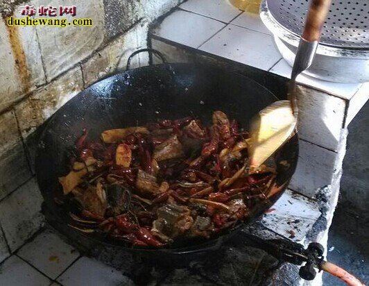 爆炒蛇肉