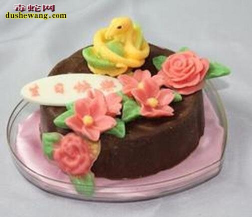 生肖蛇生日蛋糕图片