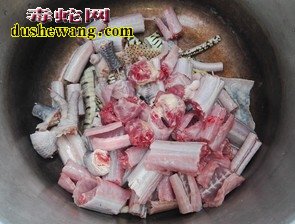 蛇肉炖鸡做法步骤图1