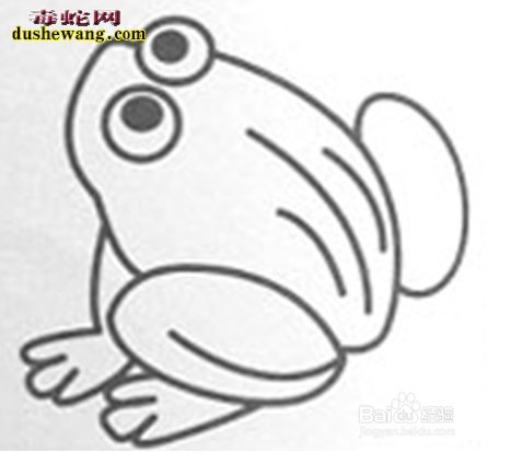 青蛙简笔画画法分解图6