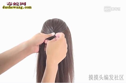 蝎子辫的编法图解