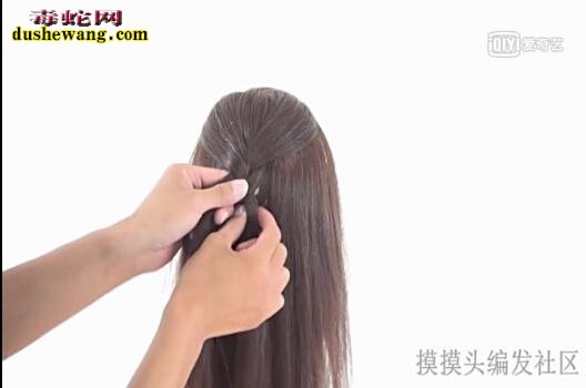 蝎子辫的编法图解