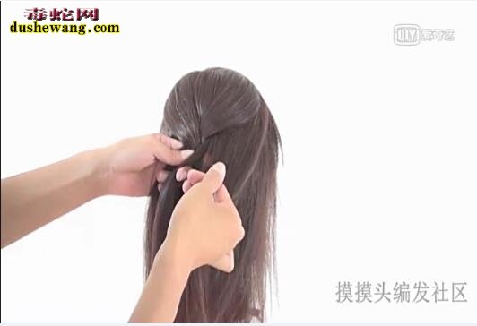 蝎子辫的编法图解