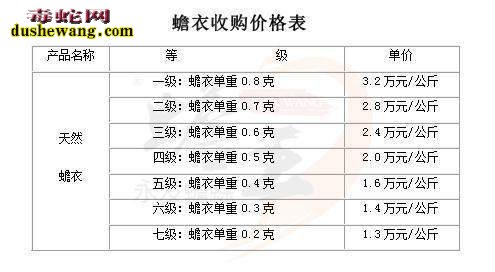 蟾蜍的价格行情走势