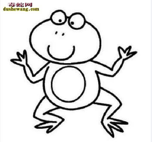 各种姿态青蛙简笔画图片大全8