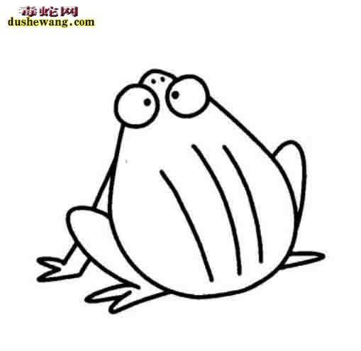 各种姿态青蛙简笔画图片大全11