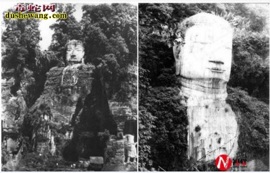 世界上最大的石刻佛像:乐山大佛100年前照片被曝光!