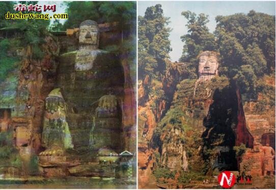 世界上最大的石刻佛像:乐山大佛100年前照片被曝光!