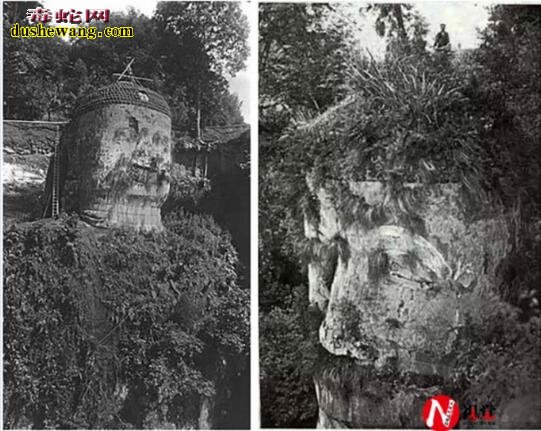 世界上最大的石刻佛像:乐山大佛100年前照片被曝光!