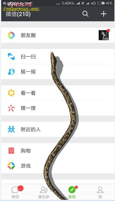 当微信上面爬出一条蛇是什么感受!安装一个小程序就不怕人偷看你微信了!