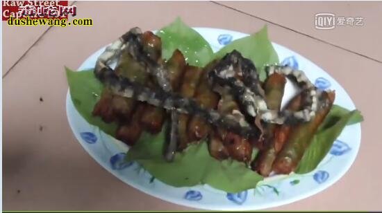 海蛇肉:来看看越南美食海蛇肉卷是怎么做的【带视频】