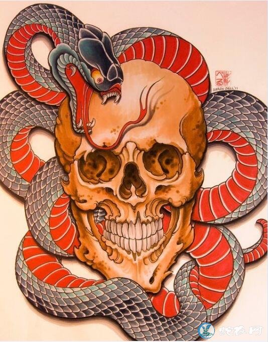 纹身蛇图片