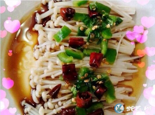 凉拌金针菇
