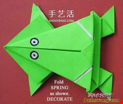 叠青蛙、会跳的青蛙怎么折?