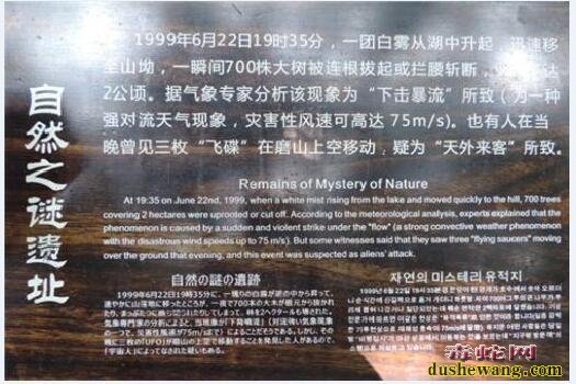 UFO事件！1999年湖北磨山树倒之谜！