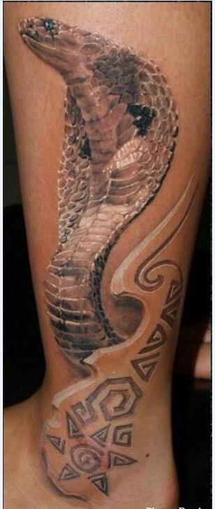 蛇纹身图案大全、美女、帅哥眼镜蛇纹身个性展示！