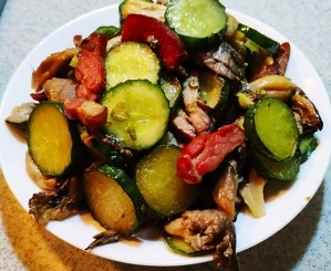 腊肉炒平菇做法步骤图