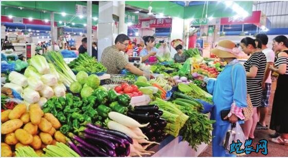 菜篮子价格:长治市紫坊农产品市场、蔬菜价格保持平稳下降