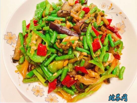 炒茄子、茄子炒豆角做法