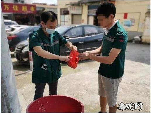 桂林一街道垃圾桶内现70cm长“毒蛇”！原来是赤练蛇！