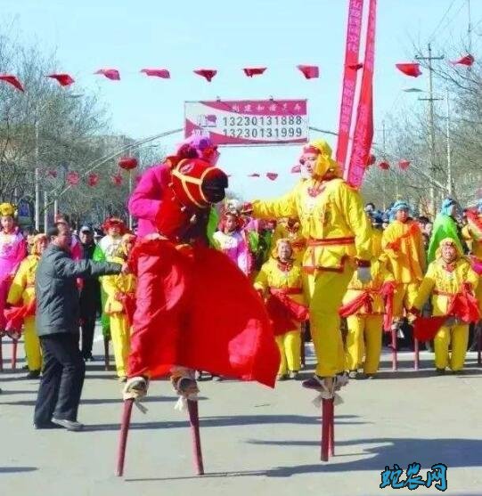 石家庄民俗文化-灵寿武凡同高跷马!