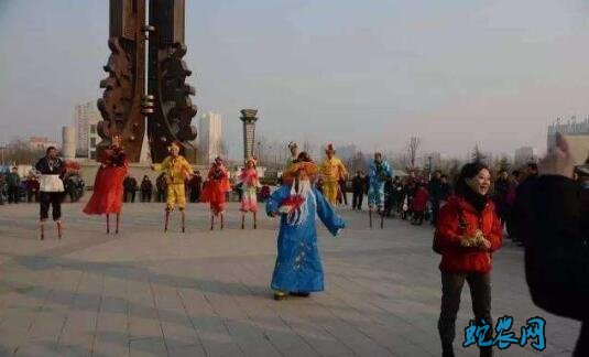 石家庄民俗文化-灵寿武凡同高跷马!