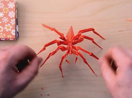 蜘蛛折纸步骤图