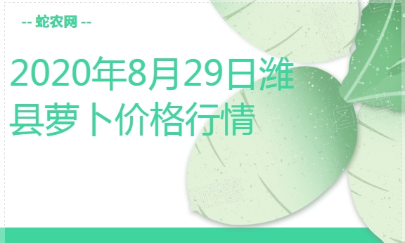 2020年8月29日潍县萝卜价格行情、今日潍县萝卜多少钱一斤?