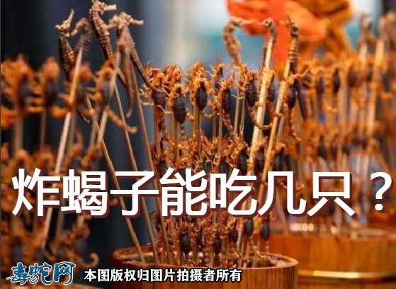 炸蝎子一次能吃几只?