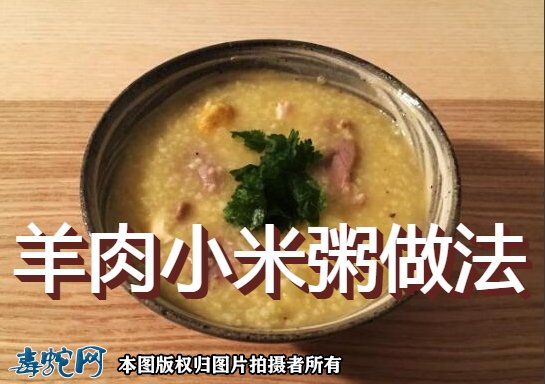 羊肉小米粥