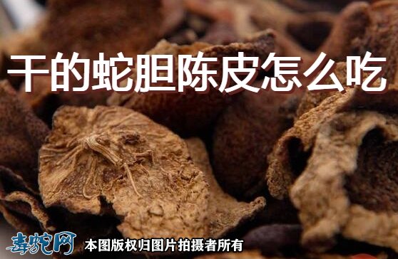干的蛇胆陈皮怎么吃?