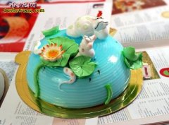 【生肖蛇生日蛋糕图片】可爱的蛇蛋糕图...
