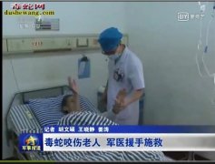 广西眼镜王蛇咬伤老人，军医援手相助脱...