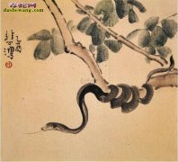 【国画蛇图片】国画蛇艺术图片欣赏大全