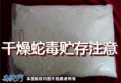 蛇毒怎么保存？干燥后的蛇毒贮存应注意...